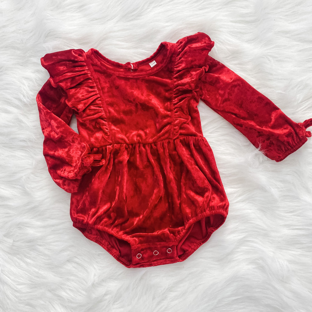 Red Crushed Velvet Bubble