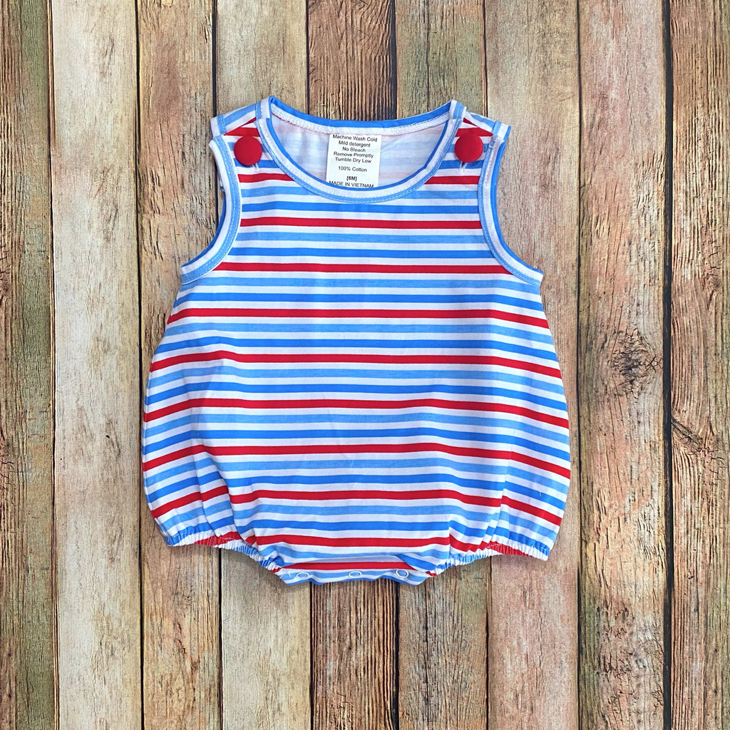 Red/Blue Stripe Boy Bubble