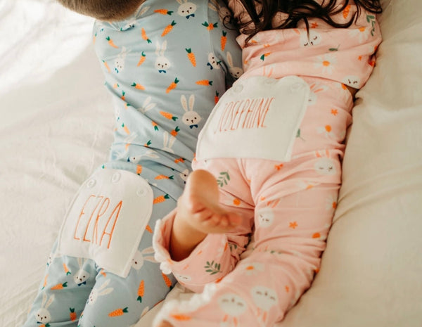 Pink Carrots Easter Pajamas