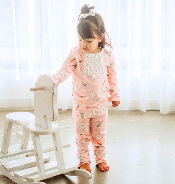 Pink Carrots Easter Pajamas