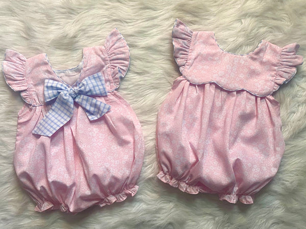 Pink Check Flutter Bubble