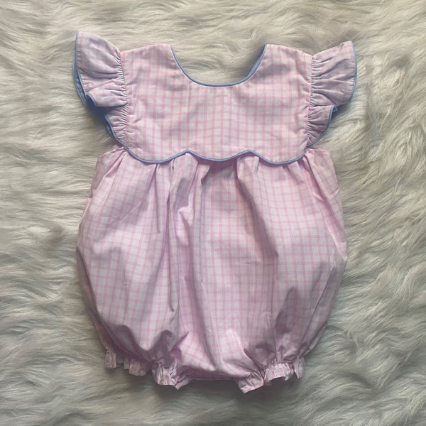 Pink Check Flutter Bubble